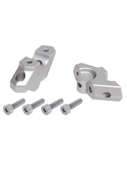 Podwyższenie kierownicy Hepco&Becker BMW F 750 GS (18-23) [30 mm w górę, 22 mm w tył] srebrne