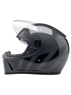 Kask integralny Biltwell Lane Splitter Inertia szaro-czarny