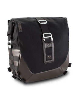 Zestaw: sakwa boczna Legend Gear LC2 + stelaż SLC SW-Motech Triumph Scrambler 1200 X (24-)/ XC (18-23)/ XE (18-) czarno-brązowa [poj.: 13.5 l; na lewą stronę]