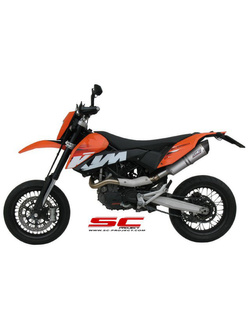 Tłumik SC-Project Oval Titanium + Carbon (Slip on) - KTM 690 SMC R / Enduro [08-11]