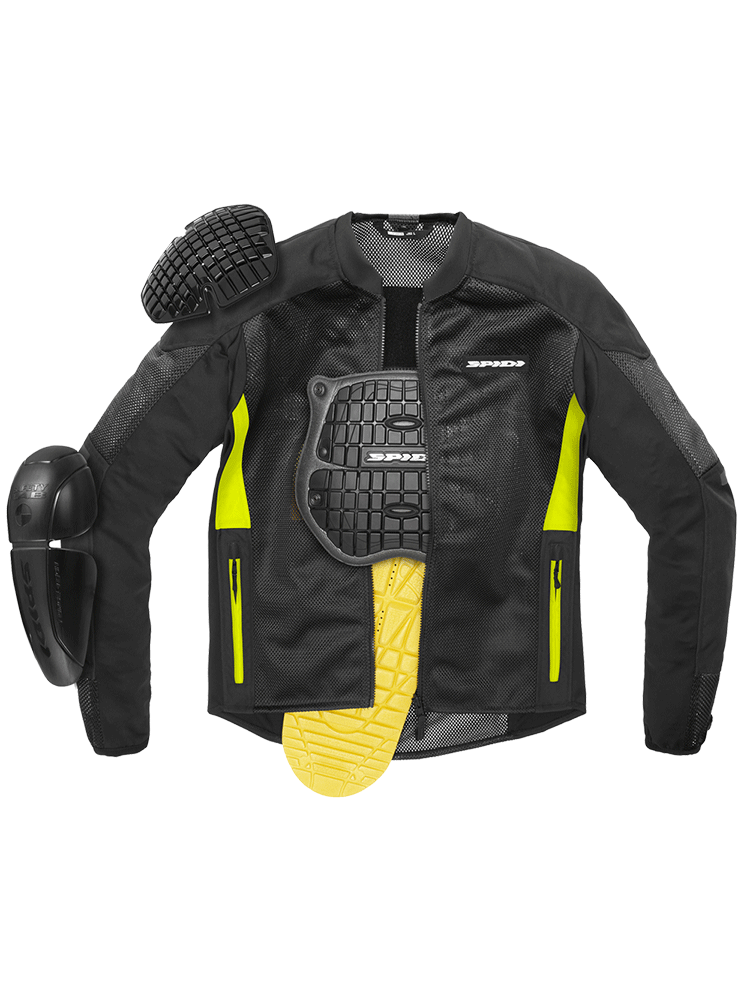 Kurtka motocyklowa tekstylna Spidi Super Net czarno-żółta