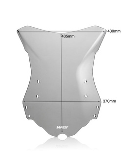 Szyba motocyklowa WRS Intermedio do Benelli TRK 502 / X (17-24) przyciemniana