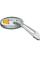 Lusterka motocyklowe z kierunkowskazami LED Kuryakyn srebrne