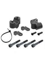 Podwyższenie kierownicy Hepco&Becker Kawasaki Z 900/SE (25-) [25 mm w górę] z uchwytem maski, czarne