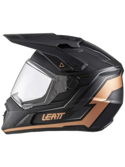 Kask enduro Leatt Moto 7.5 czarno-brązowy z goglami czarno-szarymi