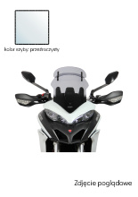 Szyba motocyklowa MRA Variotouringscreen "VT" Ducati Multistrada 950/S V2 (17-24) /S (17-23) przeźroczysta