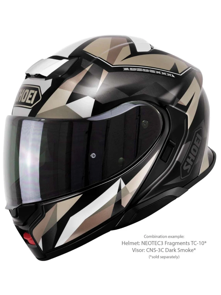 Kask szczękowy Shoei Neotec 3 Fragments TC-10 brązowo-szary