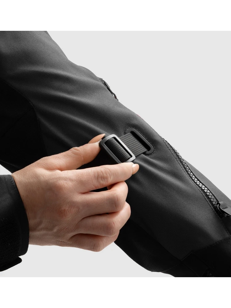 Kurtka motocyklowa damska tekstylna Rebelhorn Hardy 3.0 czarno-szaro-żółta