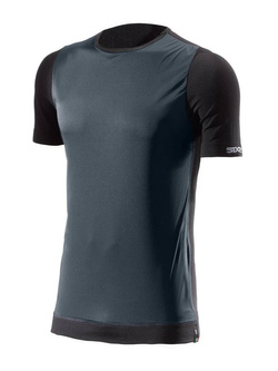 Koszulka termoaktywna z krótkim rękawem SIXS Windshell 2.0 całoroczna czarna unisex