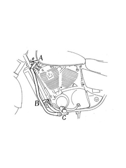Gmol silnika Hepco&Becker do Honda VT 1100 C2 Shadow (95-00)