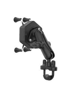 Uchwyt na telefon RAM X-Grip z adapterem tłumiącym wibracje i podstawą w kształcie litery U - średni
