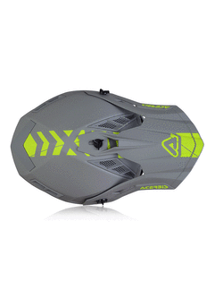 Kask enduro Acerbis Steel Carbon szaro-żółty
