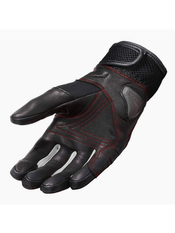 Rękawice motocyklowe tekstylno-skórzane REV’IT! Metric czarno-fluo czerwone