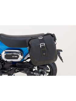 Zestaw: sakwa boczna Legend Gear LC2 + stelaż SLC SW-Motech Honda ST 125 Dax (23-) czarna [poj.: 13.5 l; na lewą stronę]