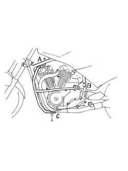 Gmole Hepco&Becker do Suzuki VX 800 [90-97] chrom