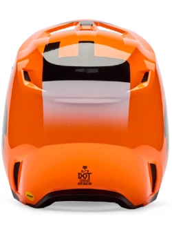 Kask enduro dziecięcy Fox V1 Shield czarno-pomarańczowy