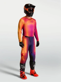 Bluza cross Alpinestars MX Fluid Kepler fioletowo-pomarańczowa