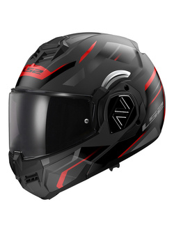 Kask szczękowy LS2 FF906 Advant Kuka czarno-czerwony matowy