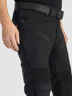Jeansy motocyklowe Pando Moto Karldo Slim czarne