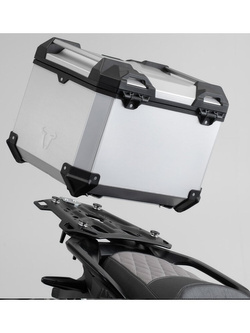 Zestaw: kufry boczne 45/45L + kufer centralny 38L Trax Adv + stelaże SW-MOTECH do Honda NC 750 S/ X (16-) [poj.: 2 x 45l + 38l]srebrne