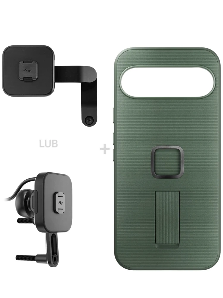 Zestaw na motocykl: etui Peak Design Mobile Everyday Case Loop do smartfona Google Pixel 9 Pro XL + mocowanie motocykla