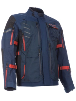 Kurtka motocyklowa tekstylna Klim Badlands Pro niebiesko-czerwona