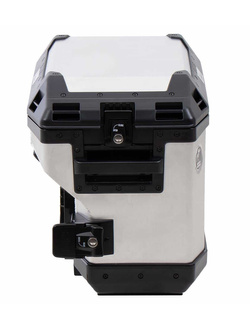 Kufer boczny prawy Hepco&Becker Xplorer 37 montowany na stelażu cutout srebrny (pojemność: 37L)