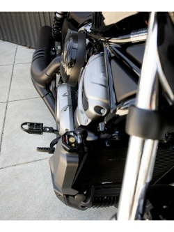 Podnóżki motocyklowe Biltwell Mushman wybrane modele Harley-Davidson czarne