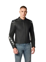 Kurtka motocyklowa skórzana REV’IT! Quadratic czarno-biała