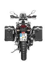 Zestaw: kufry boczne z anodowanego aluminium czarne Zega Evo X + stelaże czarne Touratech Yamaha Tenere 700 / World Raid (2 x 38L)