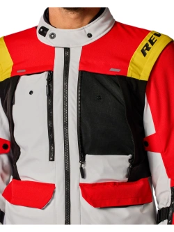 Kurtka motocyklowa tekstylna REV’IT! Offtrack 3 H2O czerwono-biała