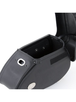 Sakwa skórzana prawa Ivory Hepco&Becker (pojemność: 21L) czarna