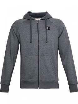 Bluza męska rozpinana UNDER ARMOUR Rival Fleece FZ Hoodie ciemnoszara