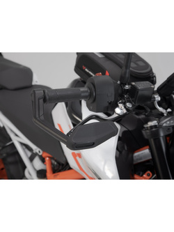 Osłony klamki hamulca i sprzęgła z osłoną przed wiatrem SW-Motech Aprilia/ Honda/ KTM/ Ducati/ Yamaha (wybrane modele) czarny