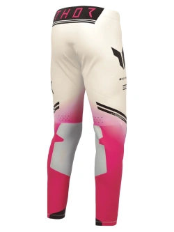 Spodnie cross Thor Sportmode Carbon biało-różowe