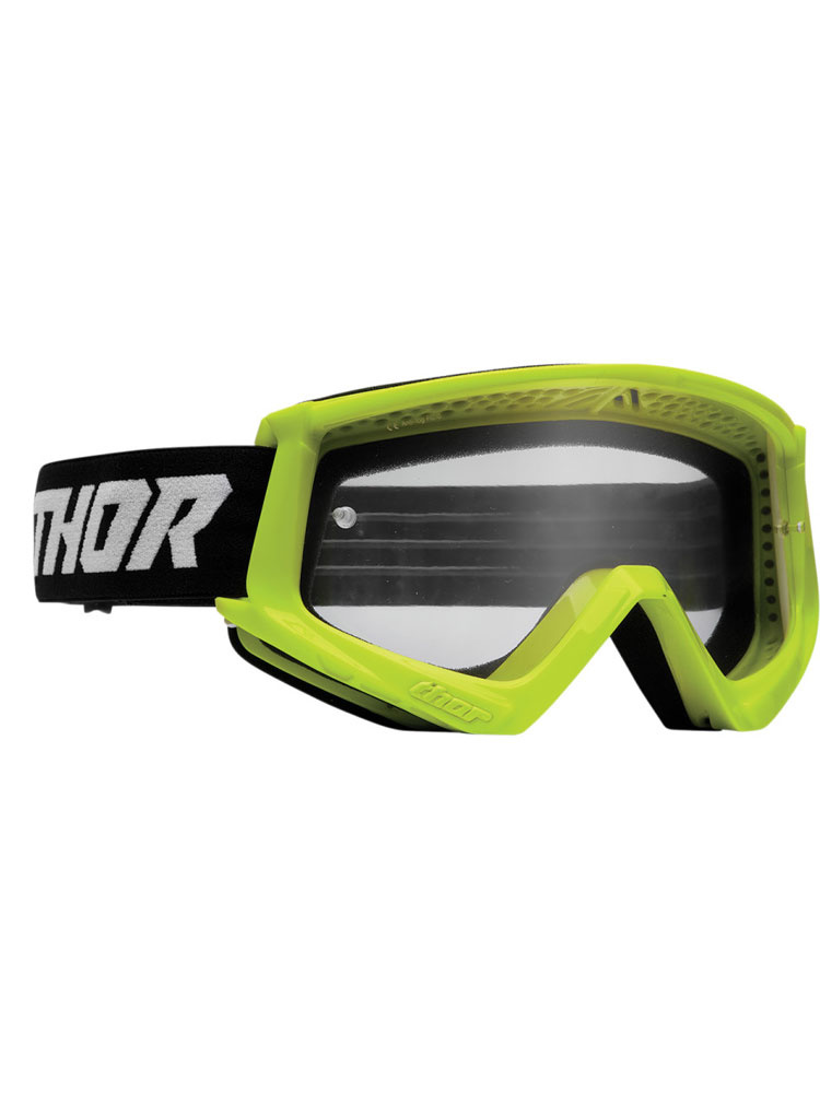 Gogle motocyklowe dziecięce Thor Combat Racer fluo żółto-czarne