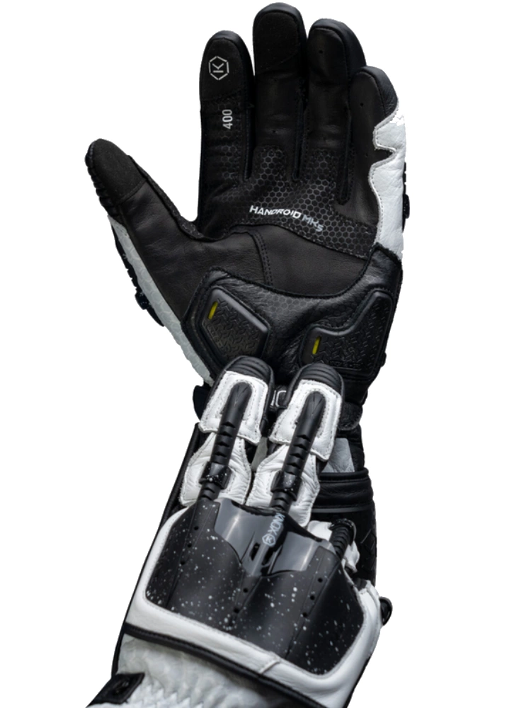 Rękawice motocyklowe Knox Handroid MK5 czarno-białe