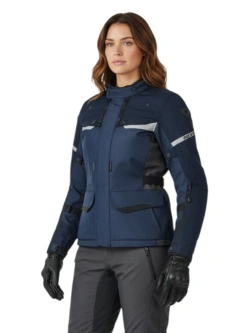 Kurtka motocyklowa damska tekstylna REV’IT! Outback 4 H2O niebieska