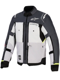 Kurtka motocyklowa tekstylna Alpinestars Cusco Drystar szara-fluo