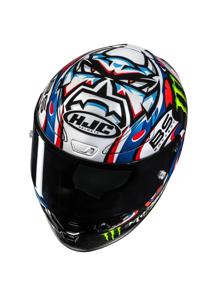 Kask integralny HJC RPHA 1 V2 Carbon Quartararo Le Mans 3 Replica czarno-niebieski