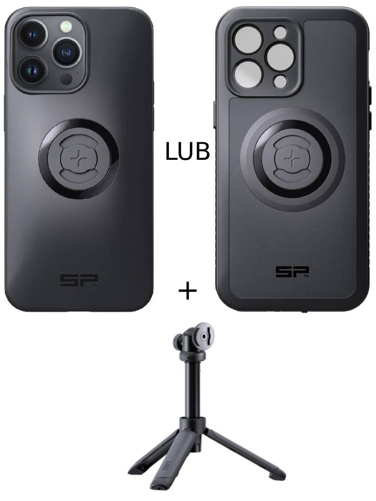 Zestaw: etui na telefon iPhone 14 Pro Max + statyw/selfie stick SPC+ SP Connect