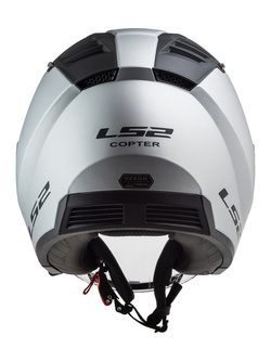 Kask otwarty LS2 OF600 Copter II Solid srebrny matowy
