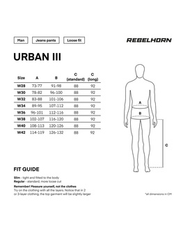 Jeansy motocyklowe Rebelhorn Urban III czarne