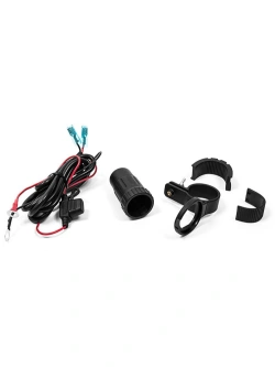 Adapter do gniazd USB i zapalniczki BikeTec montowane na kierownice [komplet]