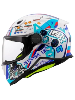 Kask dziecięcy integralny LS2 FF812 Next Level biało-niebieski