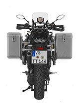 Zestaw: kufry boczne srebrne Zega Mundo + stelaże srebrne Touratech Yamaha XT1200Z/ ZE Super Ténéré (31+38L)
