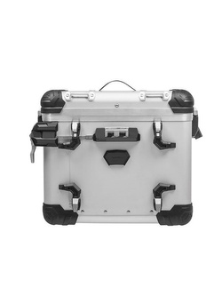 Zestaw: kufry boczne z anodowanego aluminium srebrne "And-S" Zega Evo + stelaże czarne Touratech BMW F850GS/ Adventure/ F750GS/ F900GS Adventure/ F800GS (24-) (38+45L)