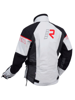 Kurtka motocyklowa tekstylna Rukka Ecuado-R szaro-czarno-czerwona