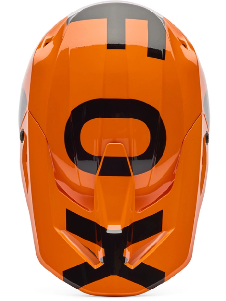 Kask enduro Fox V1 Shield czarno-pomarańczowy