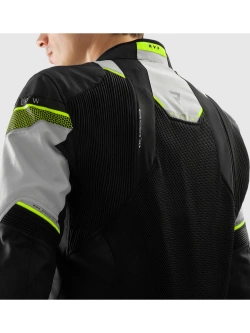 Kurtka motocyklowa tekstylna Rebelhorn Hiflow V czarno-szaro-żółta